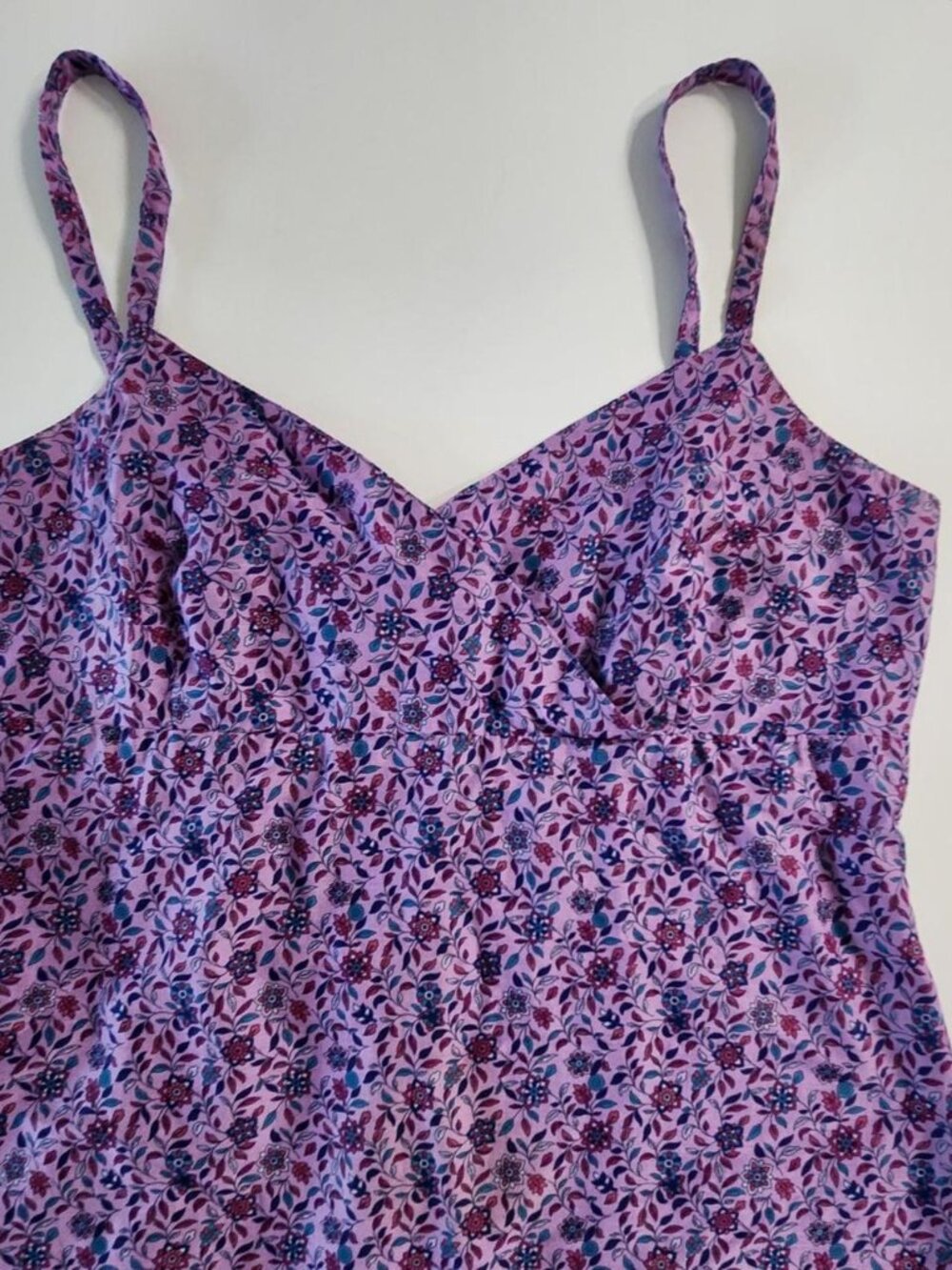 Y2K Old Navy Purple Floral Mini Dress Size 10